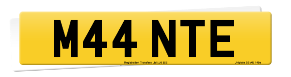 Registration number M44 NTE